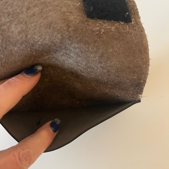 Striped Hide leather belt pouch in EUC - Picture 5 of 6